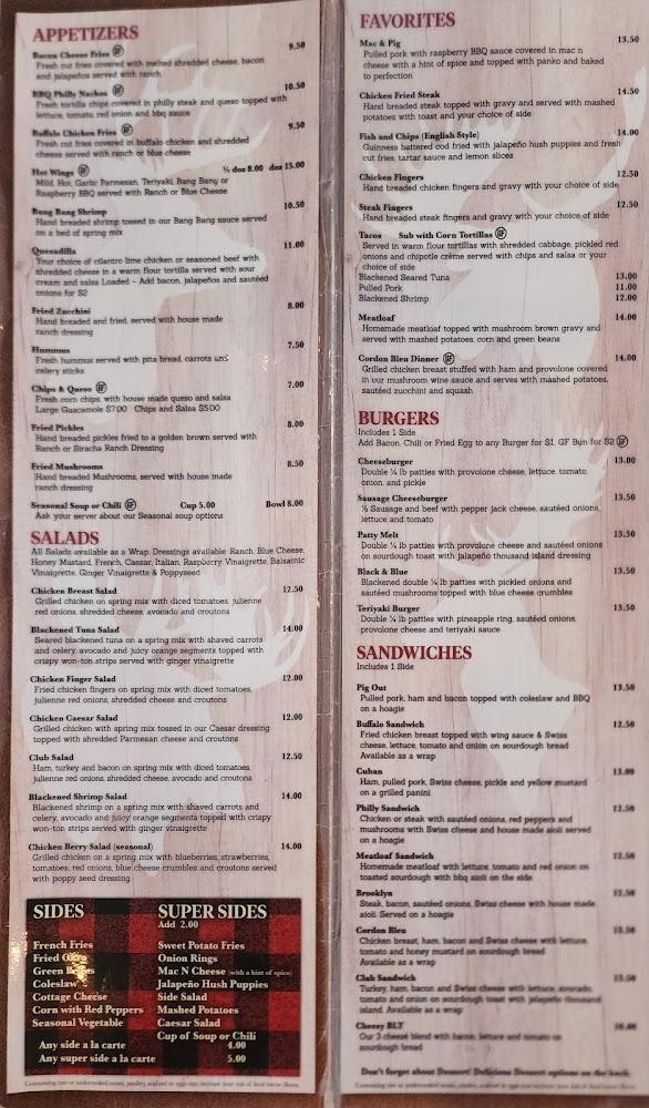 The Lodge Eatery and Pub - Catoosa Menu image 3